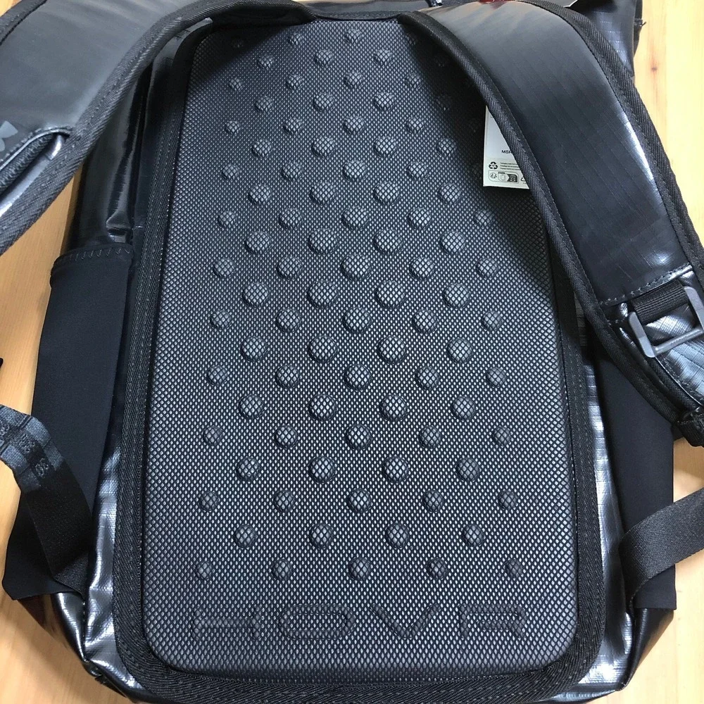 New Under Armour UA Summit Backpack Storm Waterproof Black Sz Large